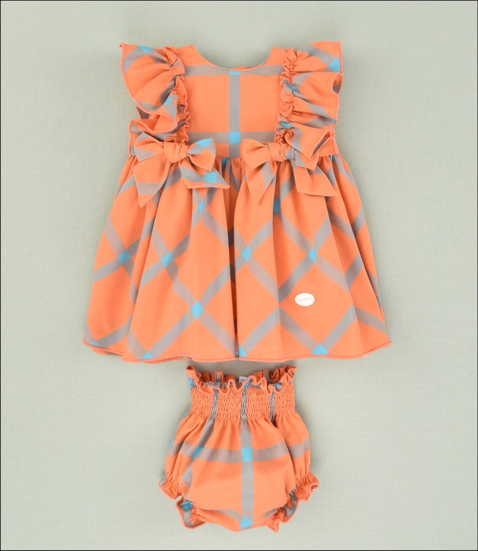 Vestido Cuadros Bebe