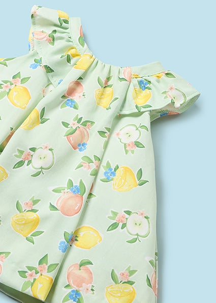 Vestido Estampado Saten