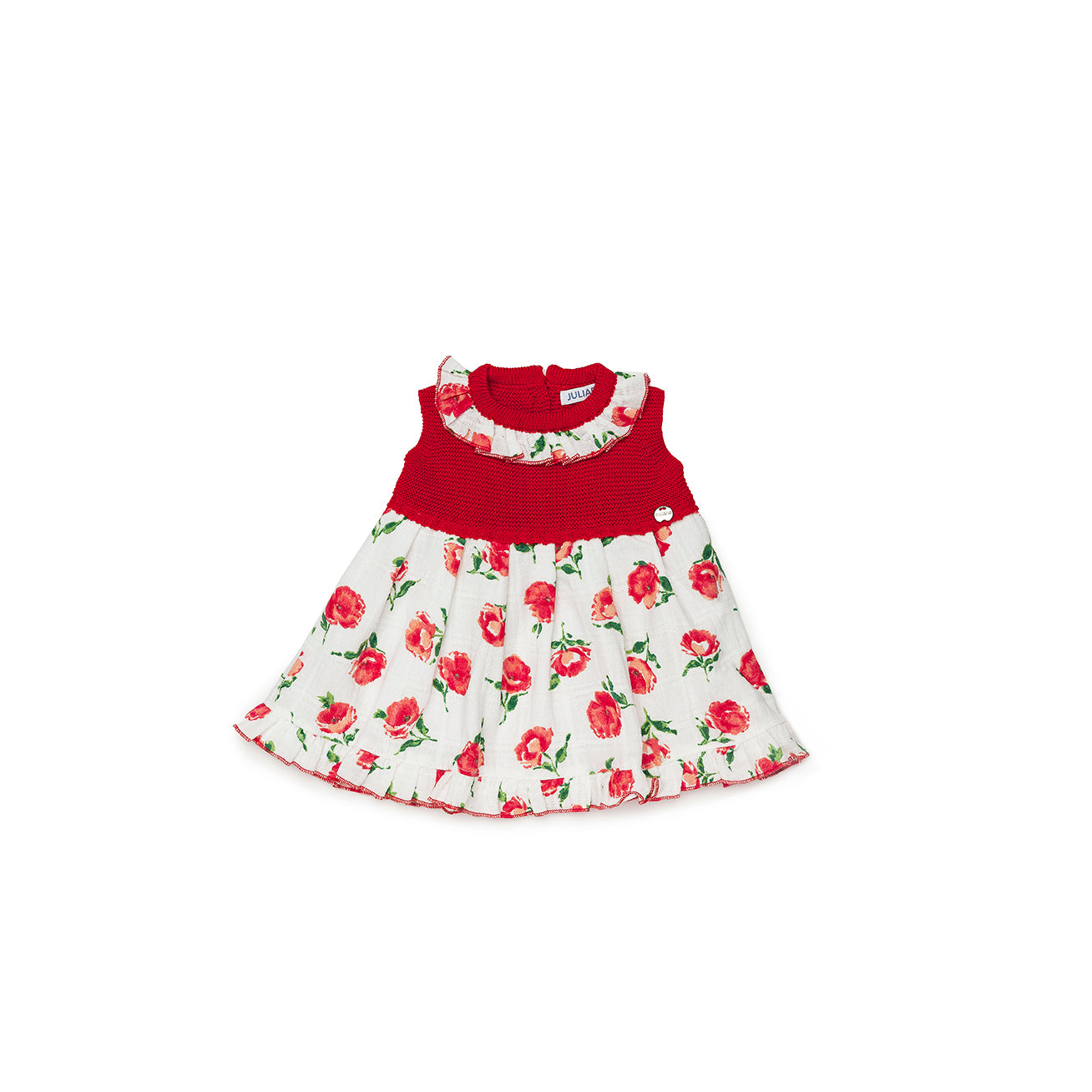 Vestido Cuerpo Punto Flores