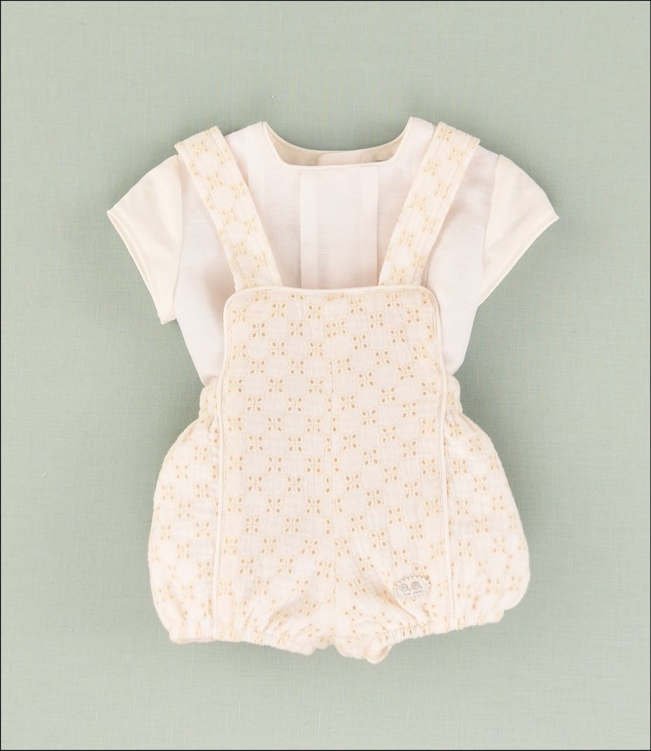 Conjunto Rana Bordado Bebe