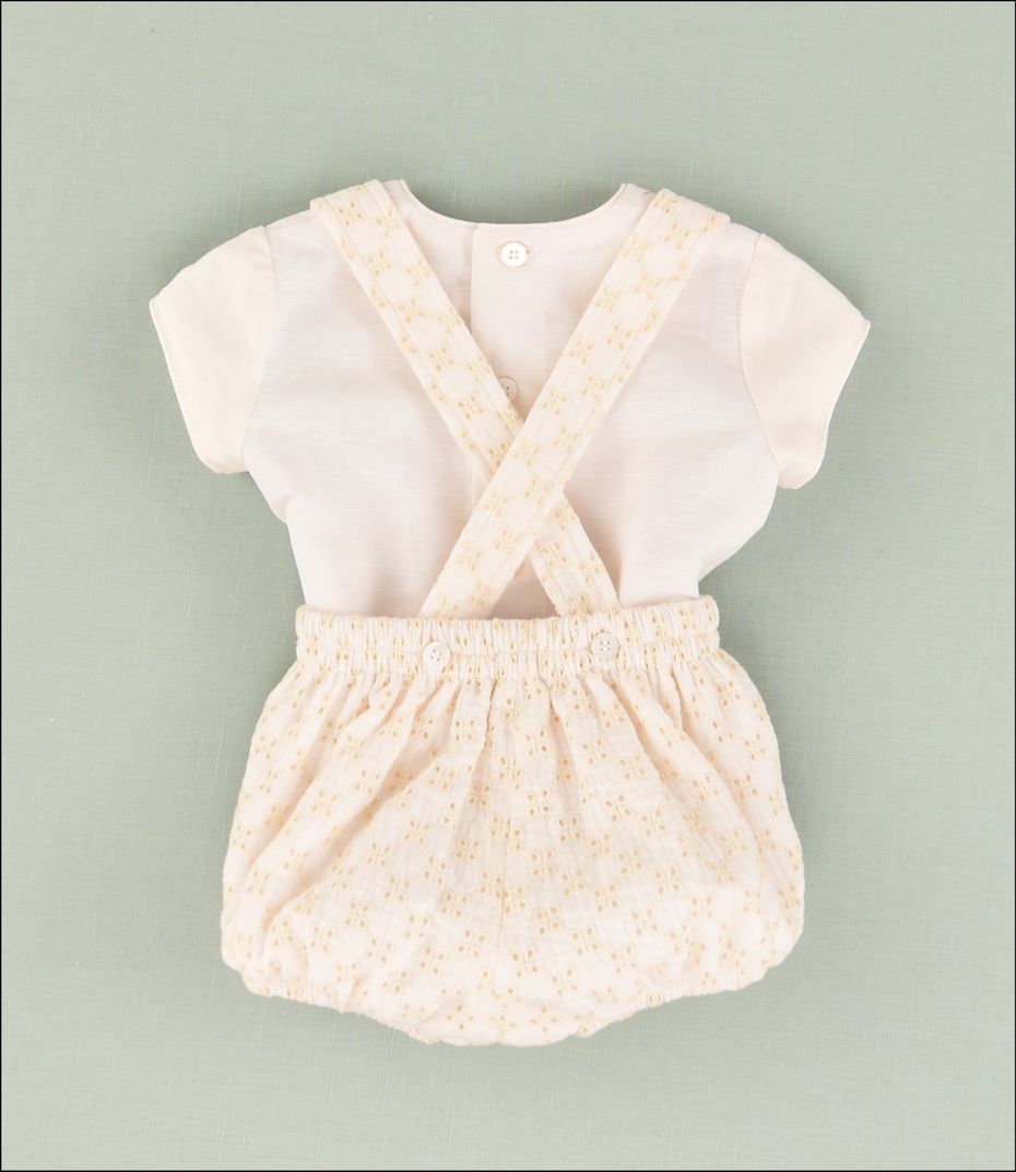 Conjunto Rana Bordado Bebe
