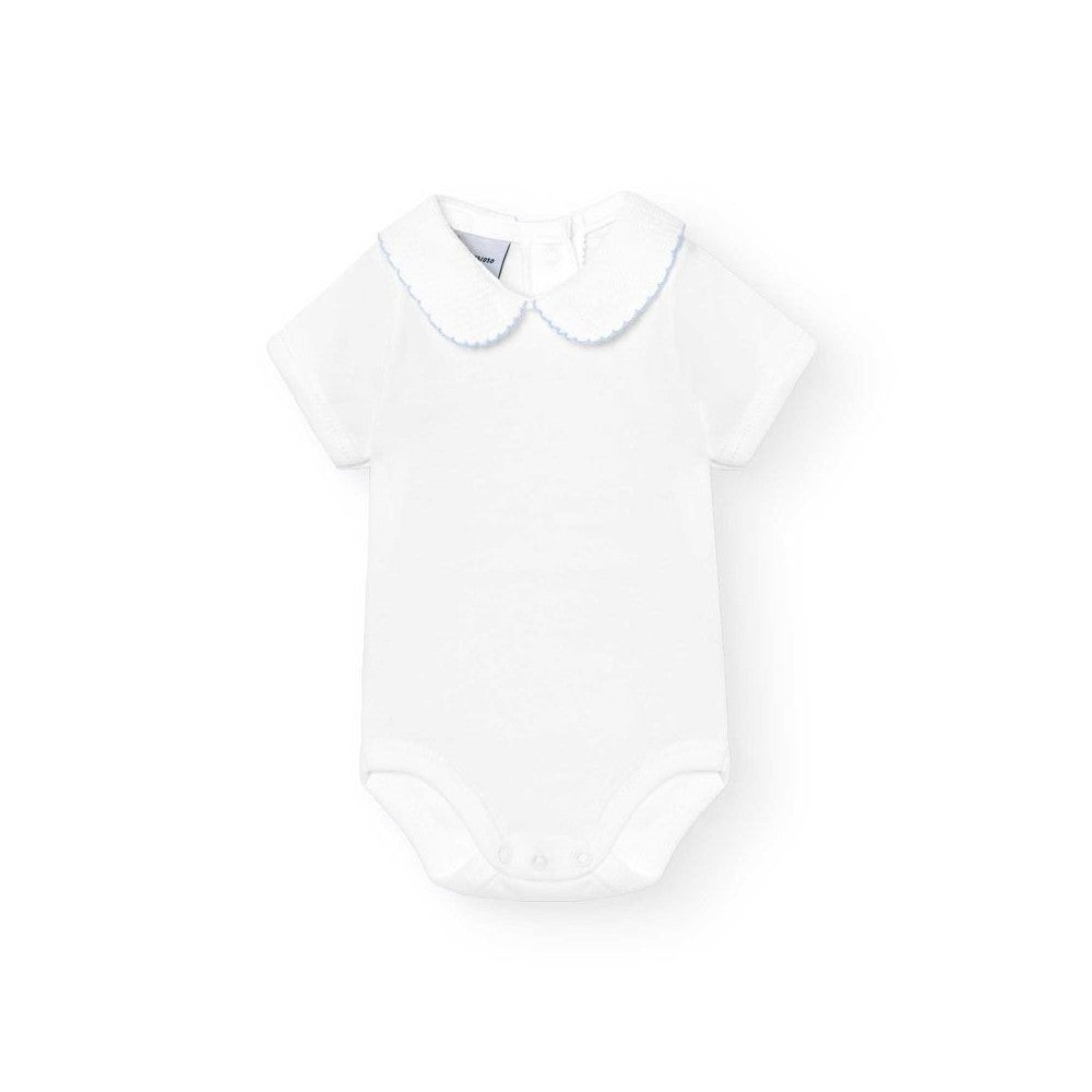 Body Manga Corta Cuello Bebe Pique