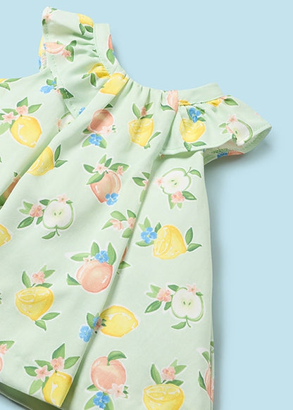 Vestido Estampado Saten