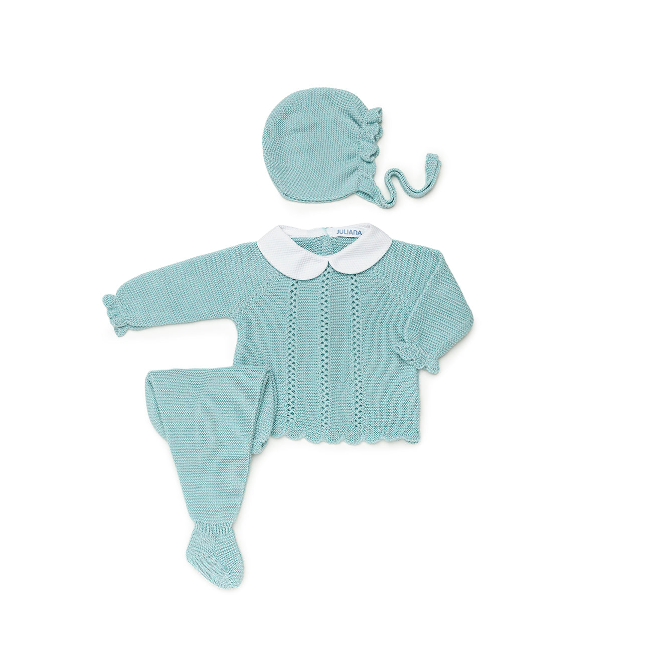 Conjunto 3.P Calados Vertical Cuello