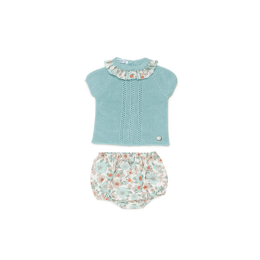 Conjunto Braga Tela Flores